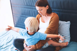 Mom Talking to Child